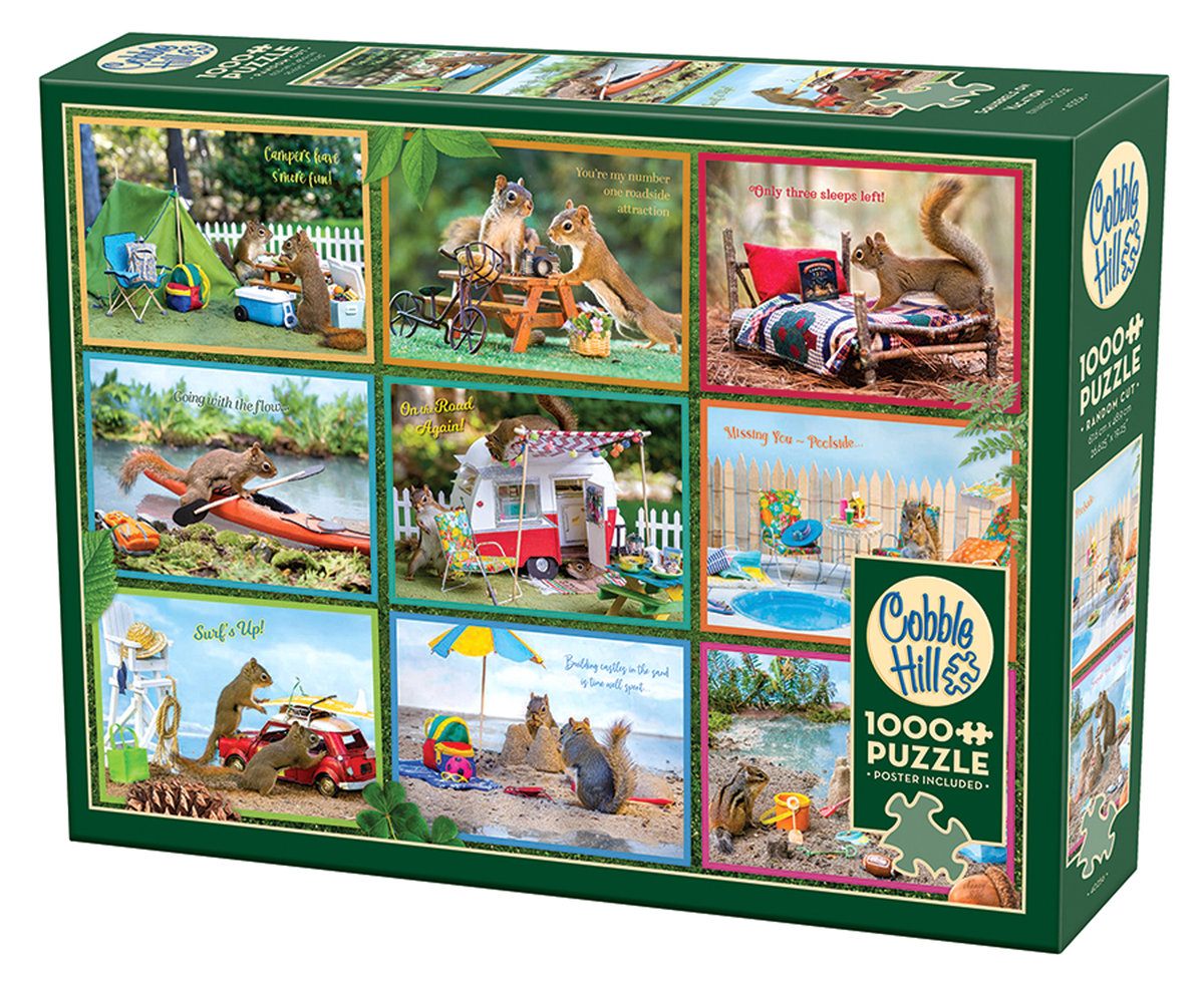 Puzzle, Wiewiórki na wakacjach, 1000 el.