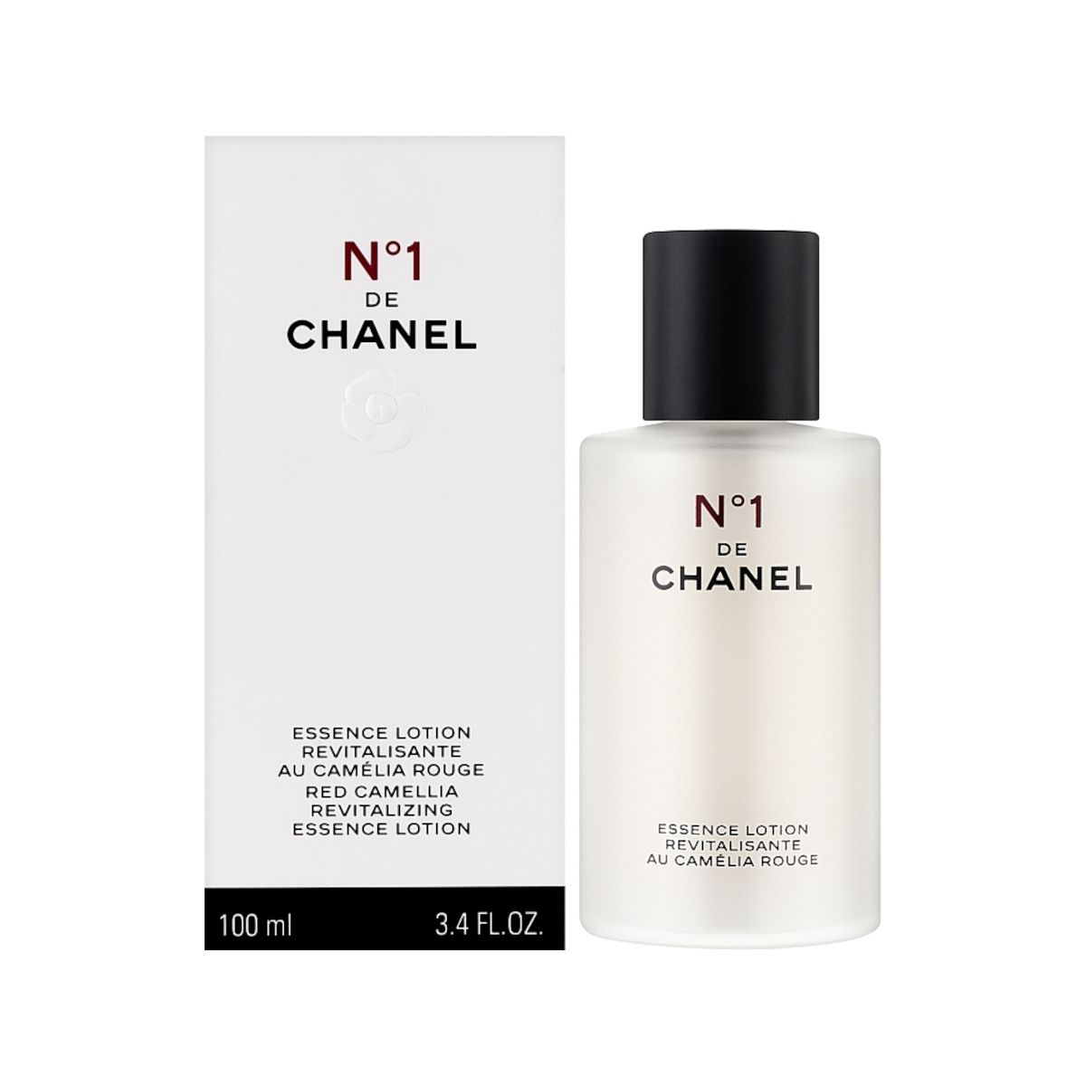 Chanel No.1 Red Camellia Revitalizing Essence Lotion 100ml rewitalizujący esencjonalny do twarzy i dekoltu