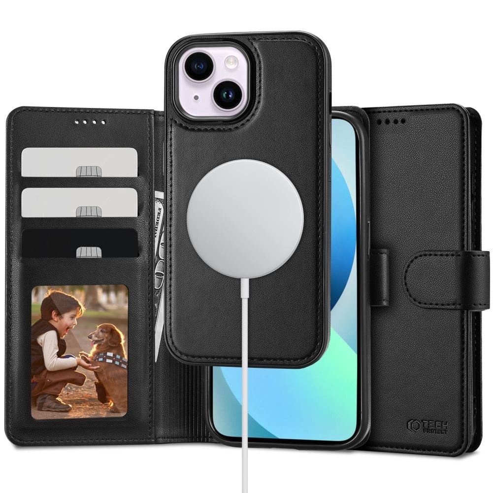 Etui Tech-Protect Wallet MagSafe Apple iPhone 13 Black
