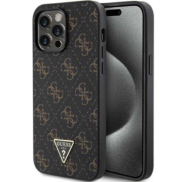 Etui Guess GUHCP14XPG4GPK Apple iPhone 14 Pro Max hardcase 4G Triangle Metal Logo czarny/black