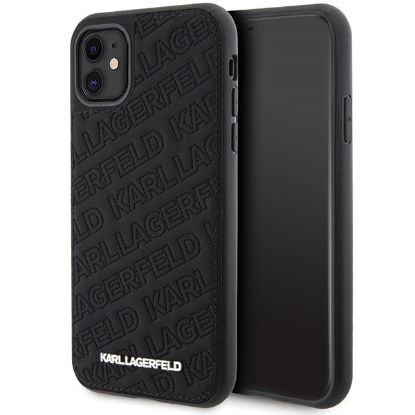 Etui Karl Lagerfeld KLHCN61PQKPMK Apple iPhone XR / 11 hardcase Quilted K Pattern czarny/black