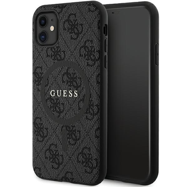 Etui Guess GUHMN61G4GFRK Apple iPhone 11 / XR hardcase 4G Collection Leather Metal Logo MagSafe czarny/black