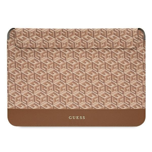 Etui Guess Sleeve GUCS16HGCFSEW laptopy do 16 cali GCube Stripes brązowy/brown
