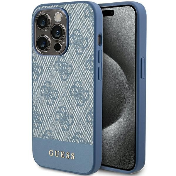 Etui Guess GUHCP15XG4GLBL Apple iPhone 15 Pro Max hardcase 4G Stripe Collection niebieski/blue