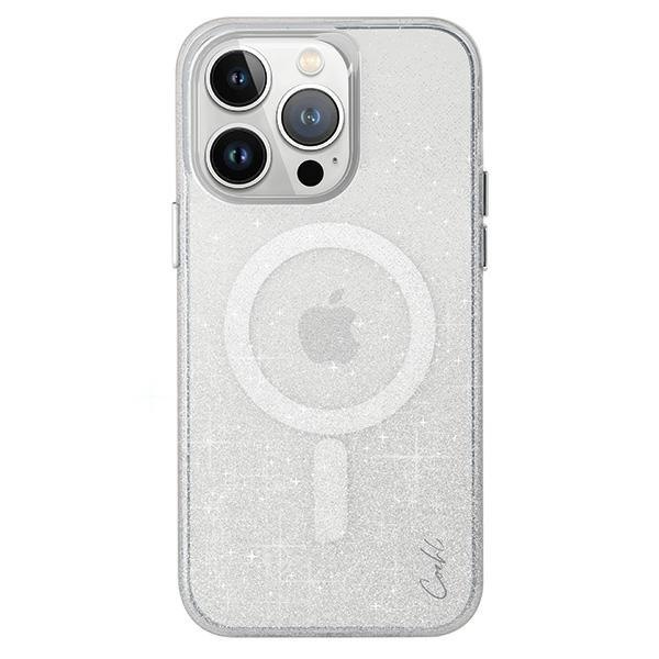 Etui UNIQ Coehl Lumino Apple iPhone 15 Pro Magnetic Charging srebrny/sparkling silver