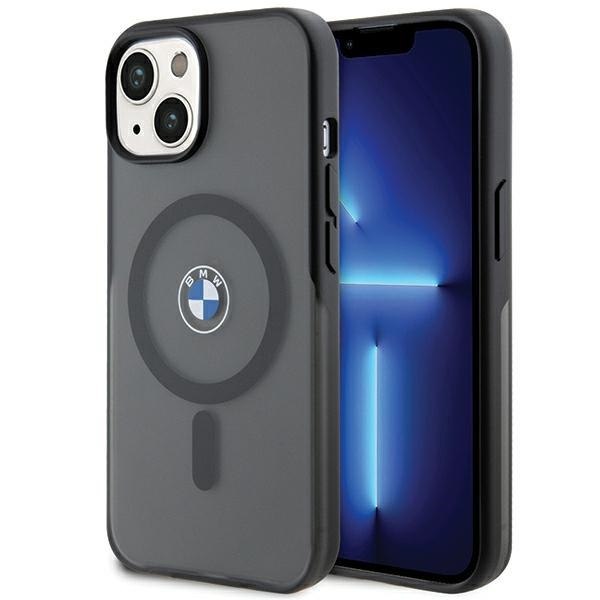 Etui BMW BMHMP15MDSLK Apple iPhone 15 Plus / 14 Plus hardcase IML Signature MagSafe czarny/black