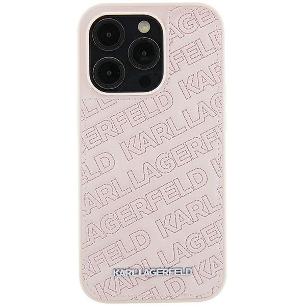 Etui Karl Lagerfeld KLHCP15SPQKPMP iPhone 15 różowy/pink hardcase Quilted K Pattern