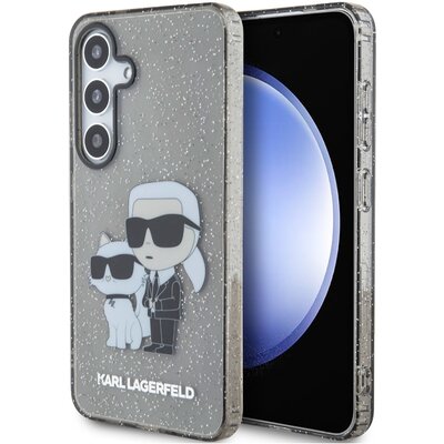 Etui KARL LAGERFELD Glitter Karl&Choupette do Samsung Galaxy S24 Czarny