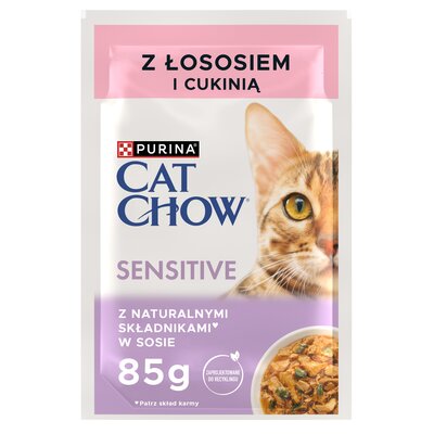 Purina Cat Chow Sensitive Łosoś saszetka 85g