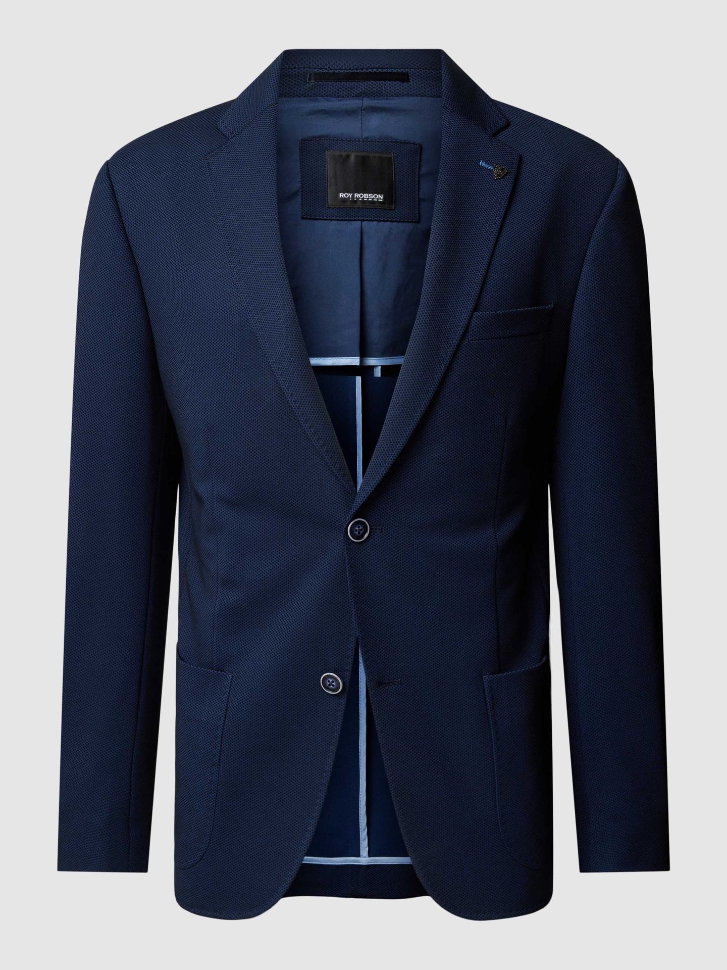 Marynarka o kroju slim fit z fakturowanym wzorem