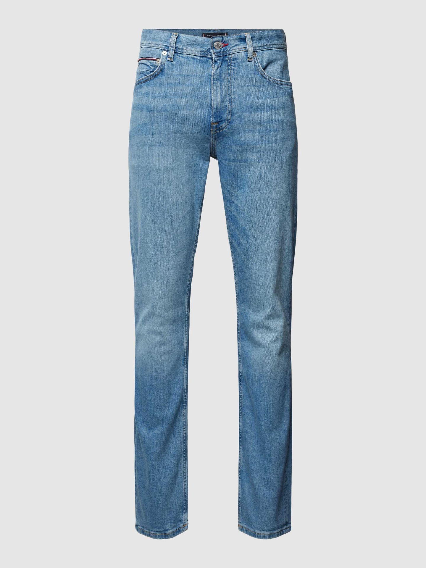 Jeansy o kroju slim fit z zapięciem na guzik model ‘DENTON’