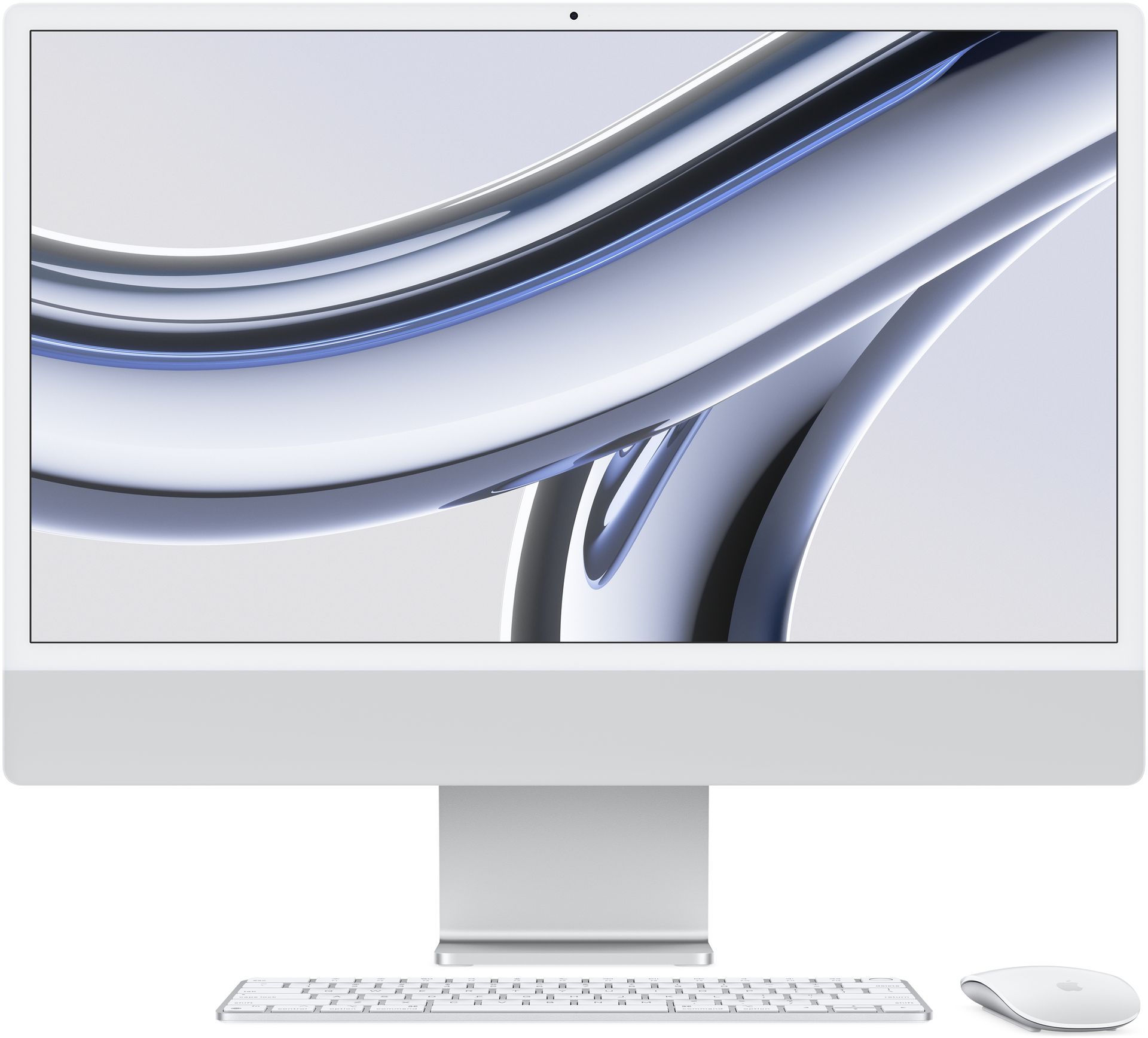 Apple iMac 24 M3/8GB/256/MacOS Retina 4,5K Srebrny 8R GPU - darmowy odbiór w 22 miastach i bezpłatny zwrot Paczkomatem aż do 15 dni