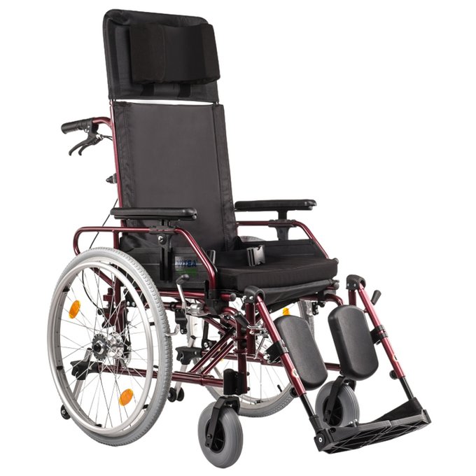 WÓZEK SPECJALNY - ODCHYLANIE OPARCIA DO POZYCJI LEŻĄCEJ - RECLINER EXTRA