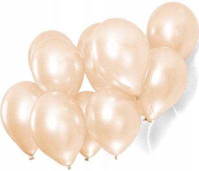 Balony ecru kremowe metaliczne Duże ślub wesele 50