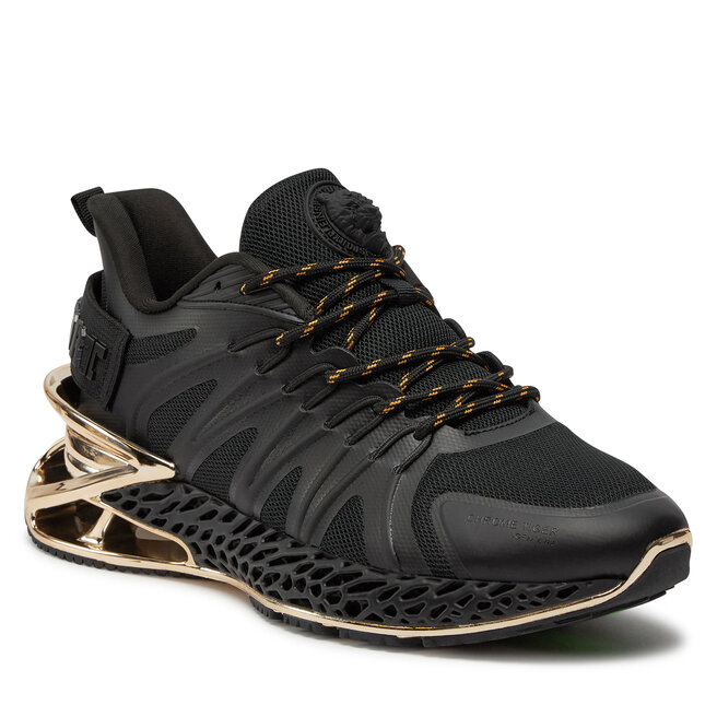 Sneakersy Plein Sport Chrome Tiger Gen.X.-02 FACS USC0398 STE003N Black / Gold 0216