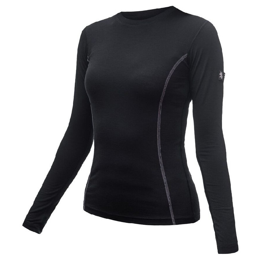 Damska koszulka Sensor Merino Wool Active dł.r. Rozmiar: M / Kolor: czarny
