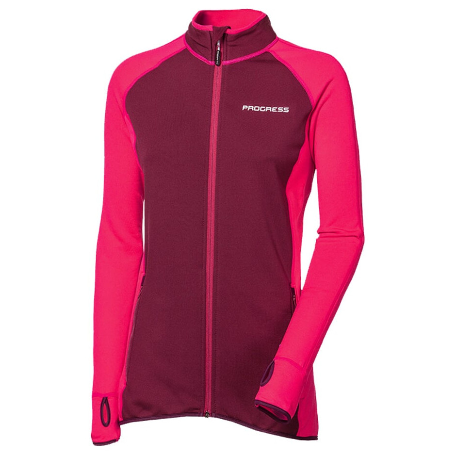 Bluza damska Progress TS Tispa II 17OA Rozmiar: M / Kolor: ciemnofioletowy/różówy