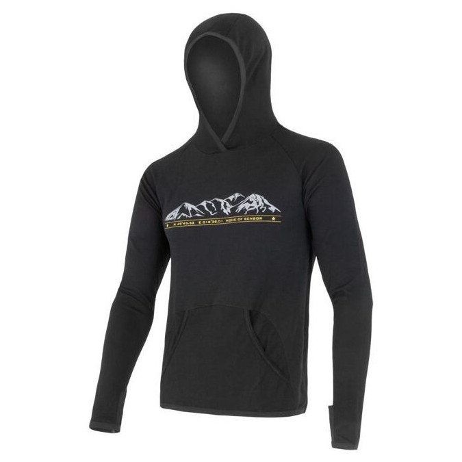 Bluza męska Sensor Merino Upper Hory Rozmiar: M / Kolor: czarny