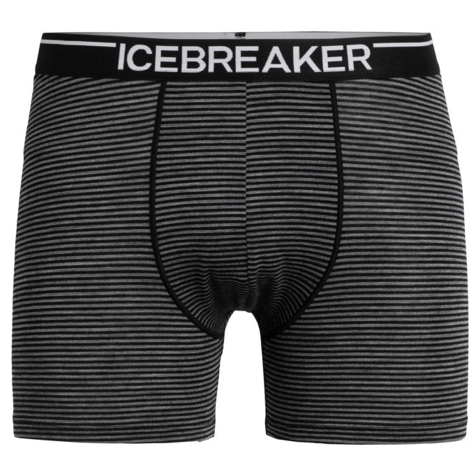 Męskie bokserki Icebreaker Mens Anatomica Boxers Rozmiar: M / Kolor: czarny/szary