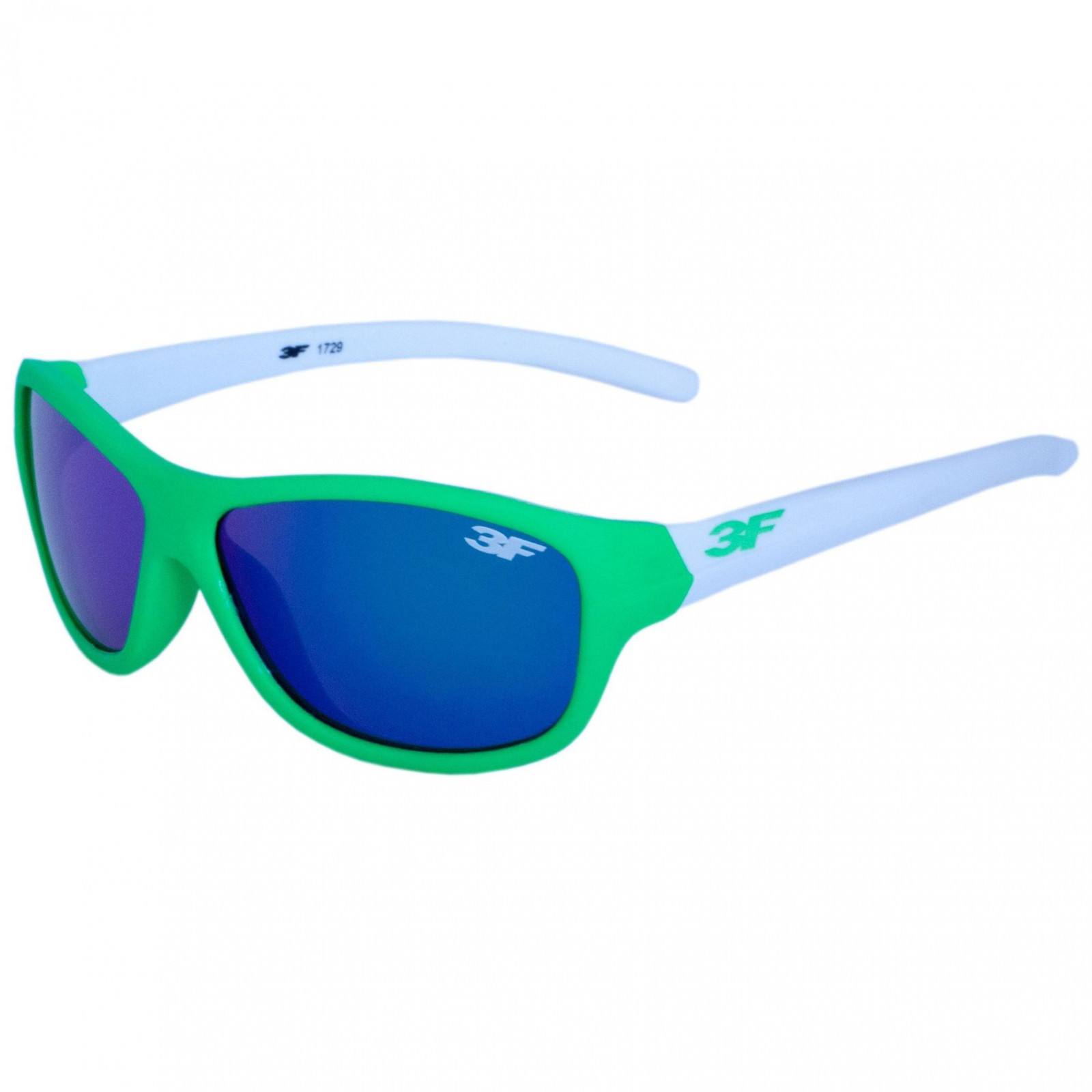 Okulary dziecięce 3F Rubber 7 1729 Kolor oprawek: zielony/biały
