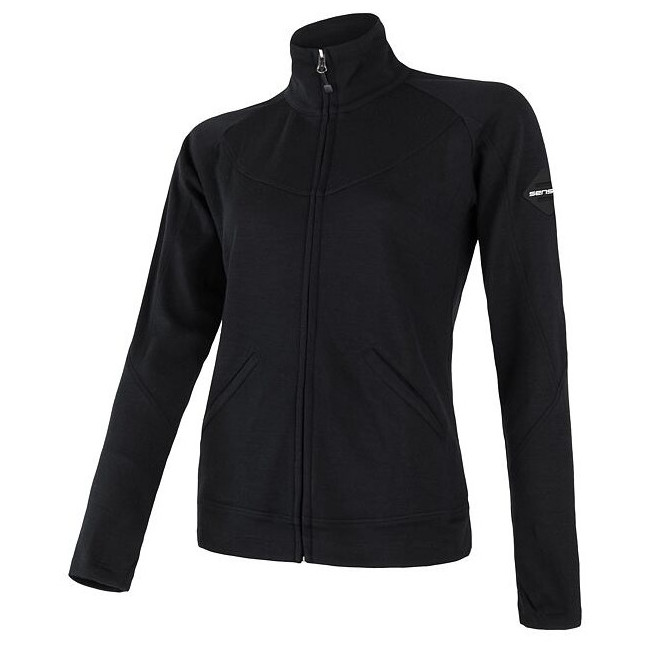 Bluza damska Sensor Merino Upper Rozmiar: M / Kolor: czarny