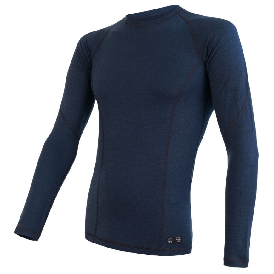 Męska koszulka Sensor Merino DF dł.r. Rozmiar: M / Kolor: niebieski