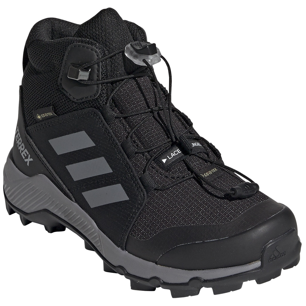 Buty dziecięce Adidas Terrex Mid Gtx K Rozmiar butów (UE): 30 / Kolor: czarny/szary