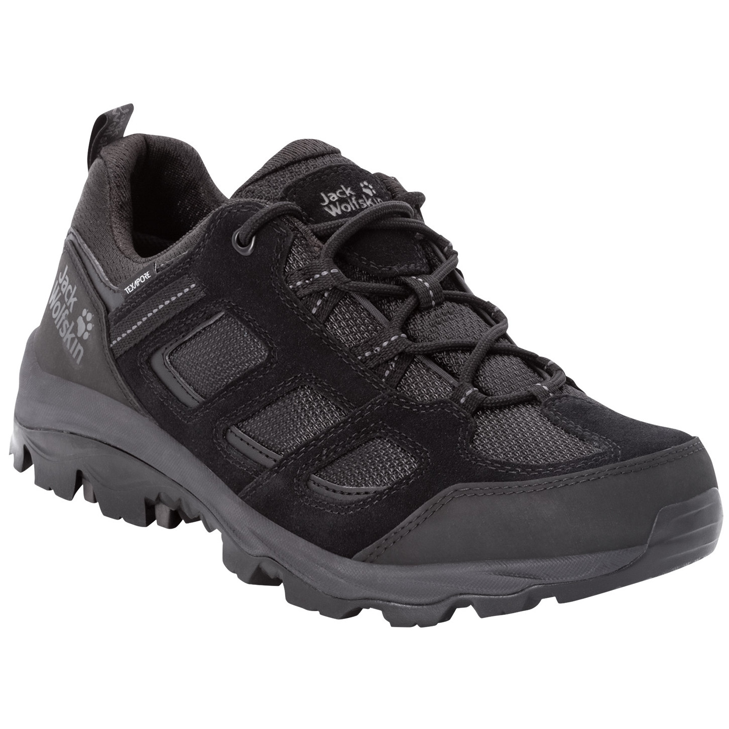 Buty męskie Jack Wolfskin Vojo 3 Texapore Low M Rozmiar butów (UE): 45 / Kolor: czarny/czerwony