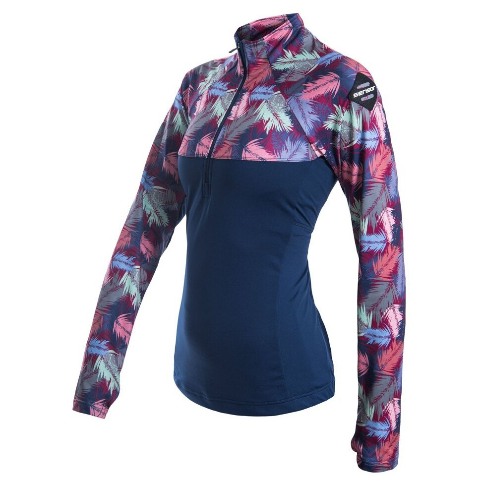 Bluza damska Sensor Coolmax Thermo zip Rozmiar: S / Kolor: niebieski