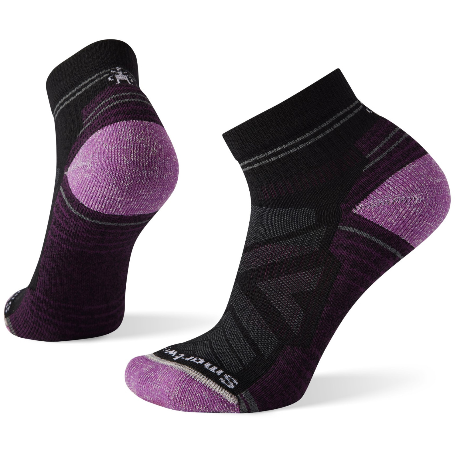 Damskie skarpety Smartwool W Performance Hike Light Cushion Ankle Rozmiar skarpet: 34-37 / Kolor: czarny/fioletowy