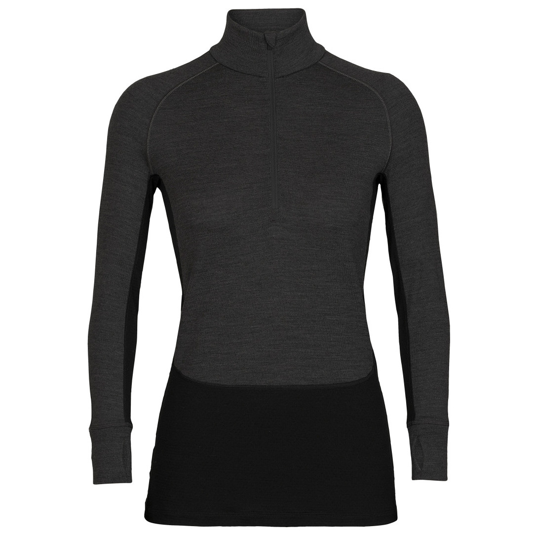 Bluza damska Icebreaker ZoneKnit™ 260 LS Half Zip Rozmiar: L / Kolor: szary/czarny