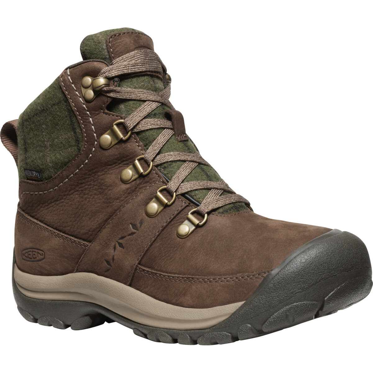Buty zimowe damskie Keen Kaci III Winter Mid Wp Women Rozmiar butów (UE): 37,5 / Kolor: zielony/brązowy