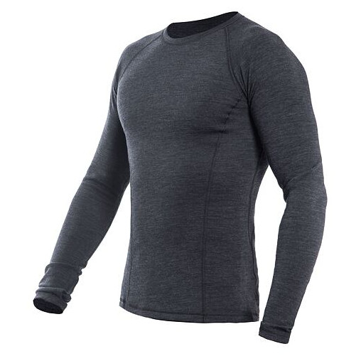 Męska koszulka Sensor Merino Bold dl.rukáv Rozmiar: XL / Kolor: ciemnoszary