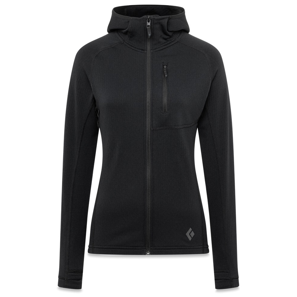 Bluza damska Black Diamond Coefficient Fleece Hoody Rozmiar: S / Kolor: czarny