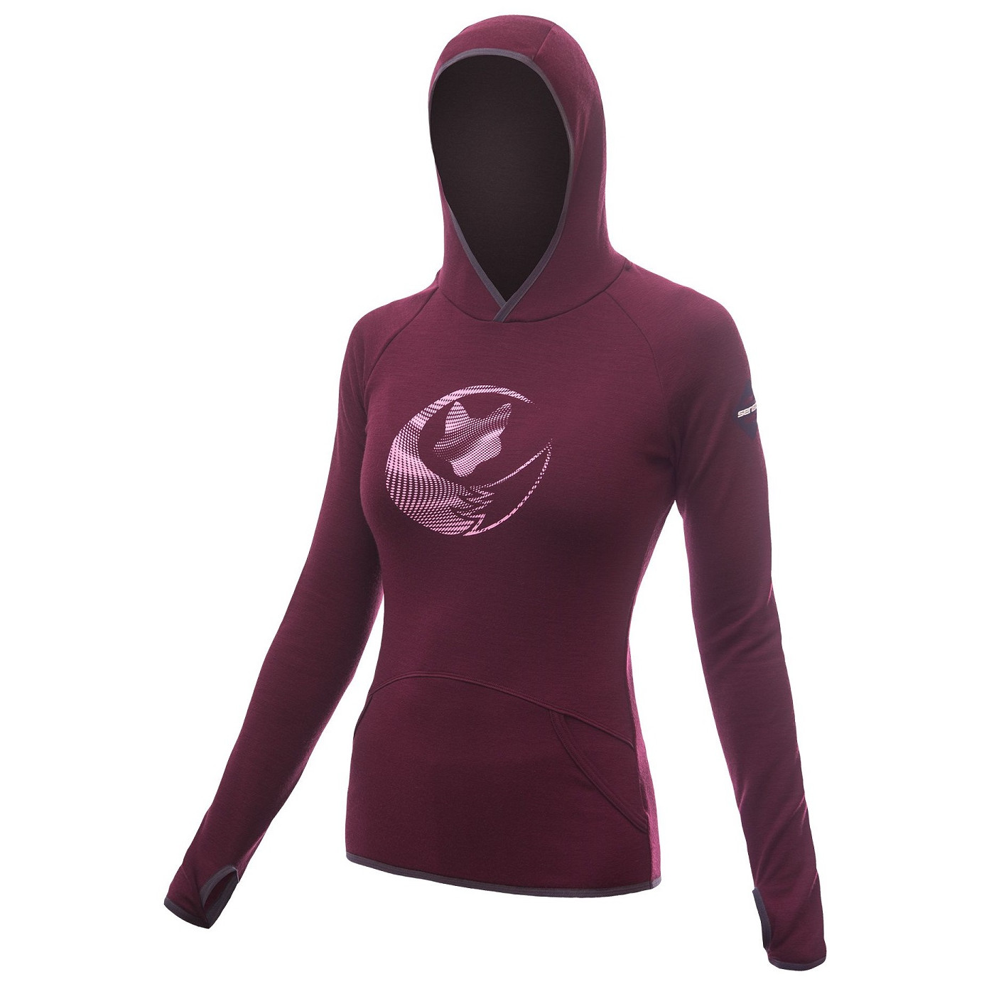 Bluza damska Sensor Merino Upper Fox Rozmiar: S / Kolor: fioletowy