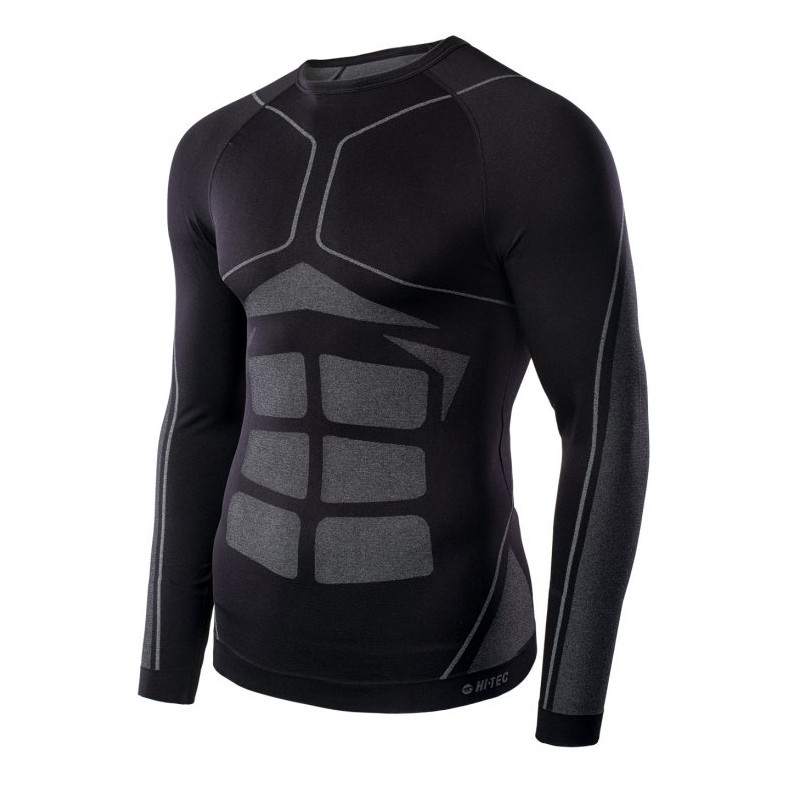 Męska koszulka Hi-Tec Buraz Top Rozmiar: XL-XXL / Kolor: czarny/szary