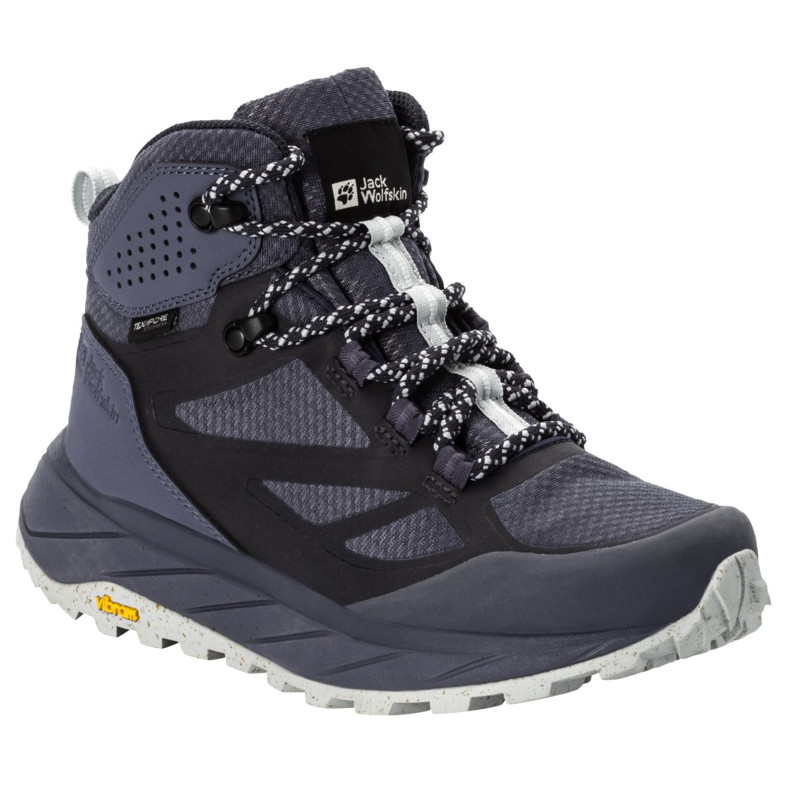 Damskie buty turystyczne Jack Wolfskin Terraventure Texapore Mid W Rozmiar butów (UE): 38 / Kolor: szary