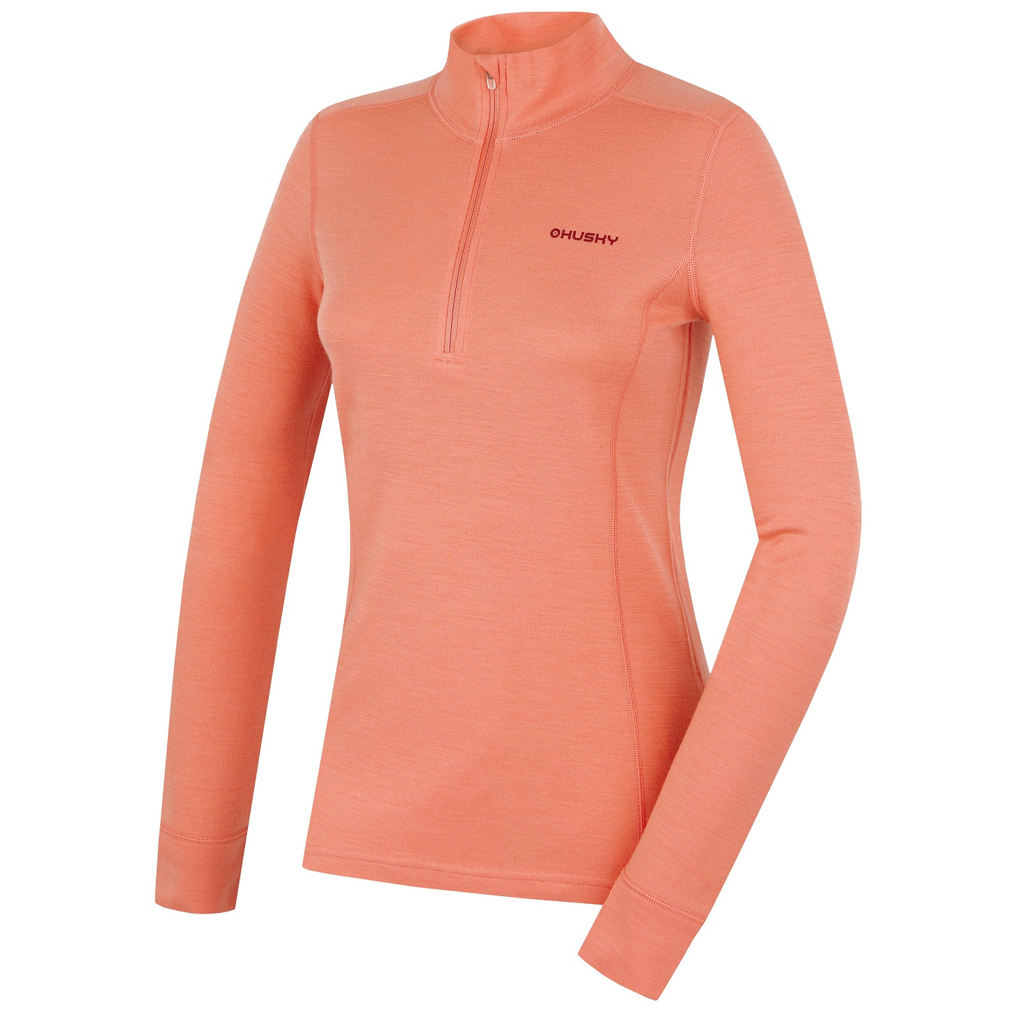 Bluza damska Husky Aron Zip L Rozmiar: M / Kolor: jasnopomarańczowy