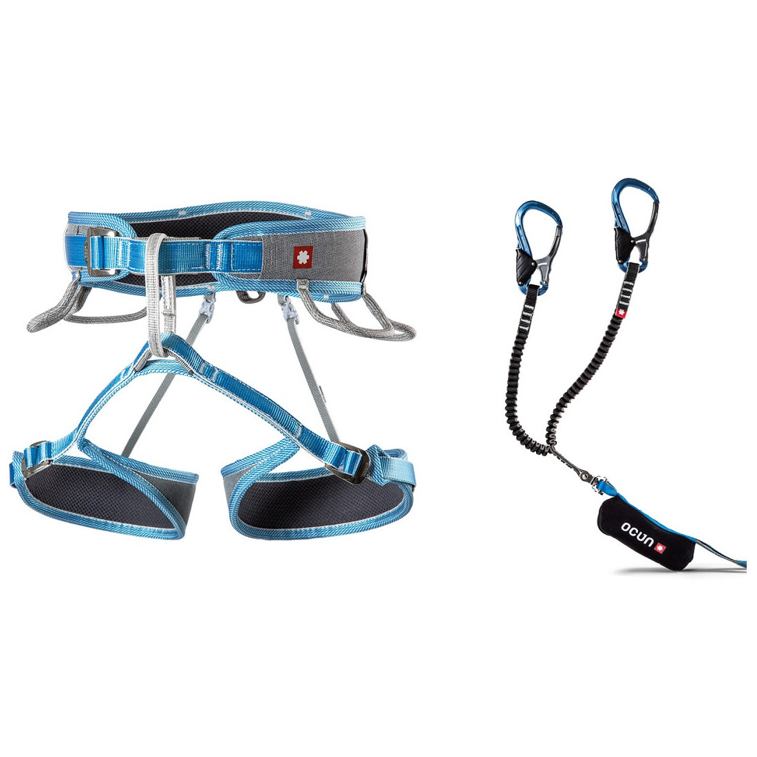 Zestaw Ferratowy Ocún Via Ferrata Twist Tech Captur Pro Swivel Set Rozmiar: L-XL / Kolor: niebieski/szary