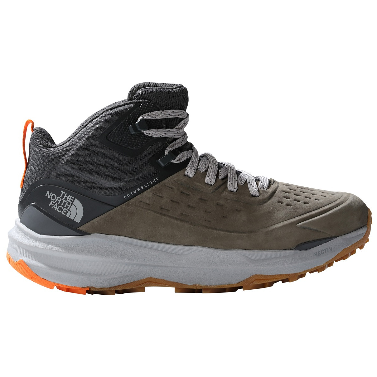 Męskie buty turystyczne The North Face Vectiv Exploris 2 Mid Futurelight Lthr Rozmiar butów (UE): 45,5 / Kolor: zielony/szary