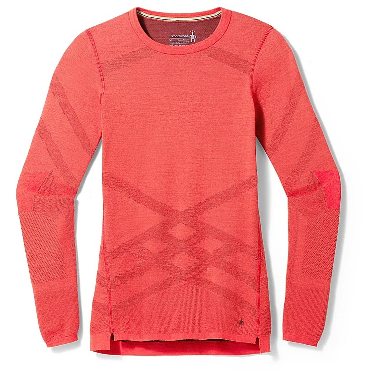 Damska koszulka Smartwool W Intraknit Thermal Merino Bl Crew Rozmiar: L / Kolor: czarny/różówy