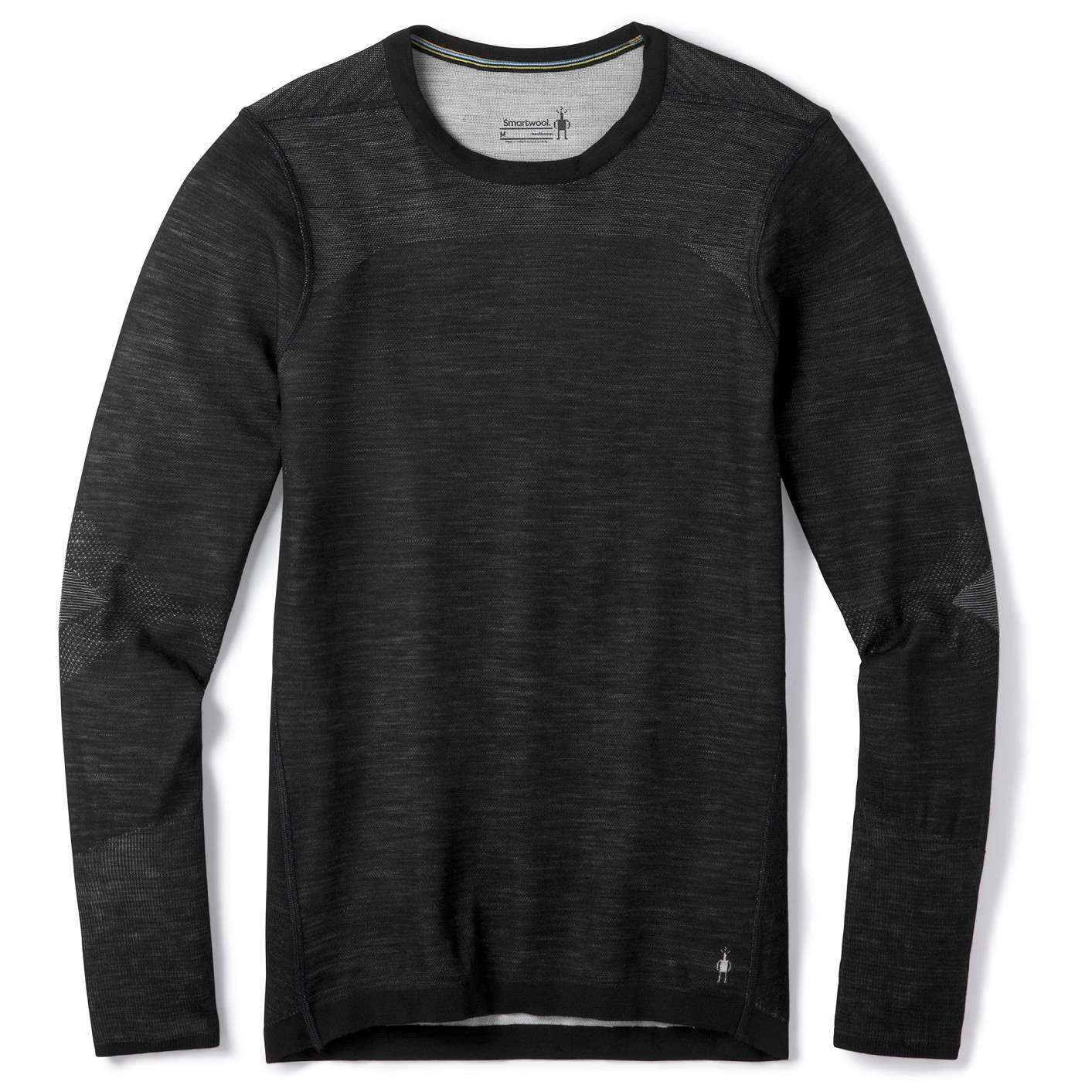 Męska koszulka Smartwool M Intraknit Thermal Merino Bl Crew Rozmiar: L / Kolor: czarny/biały