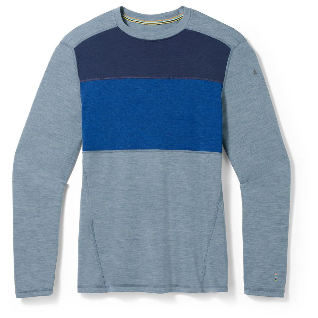Męska koszulka Smartwool M Classic Thermal Mrn Bl Colorbl Crew B Rozmiar: L / Kolor: niebieski