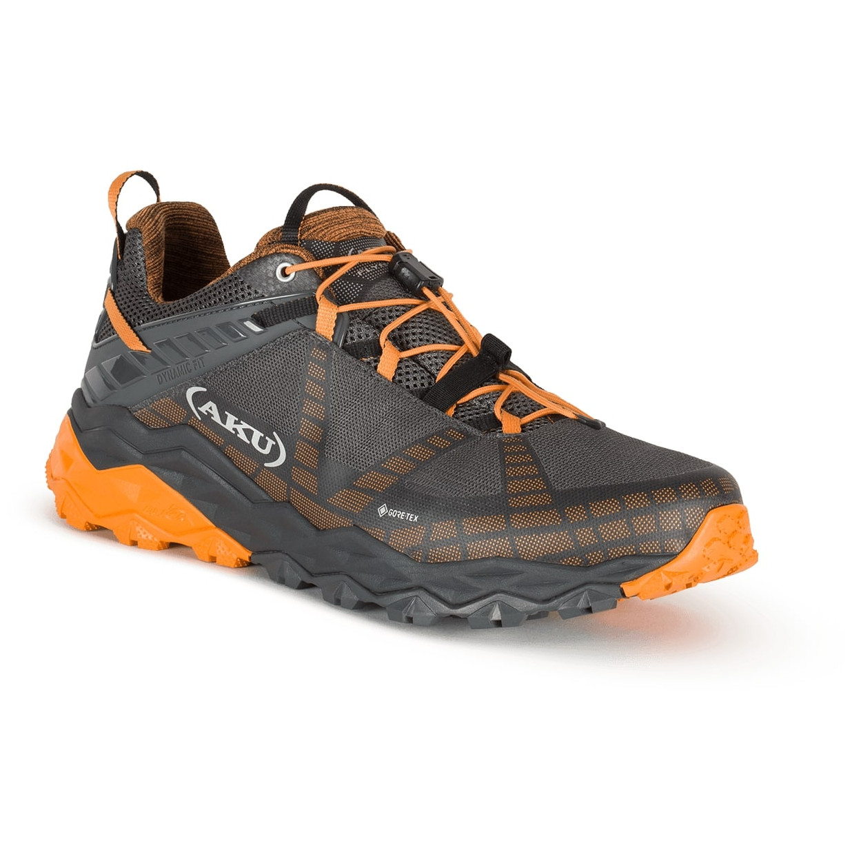 Męskie buty turystyczne Aku Flyrock Gtx Rozmiar butów (UE): 44 / Kolor: czarny/pomarańczowy