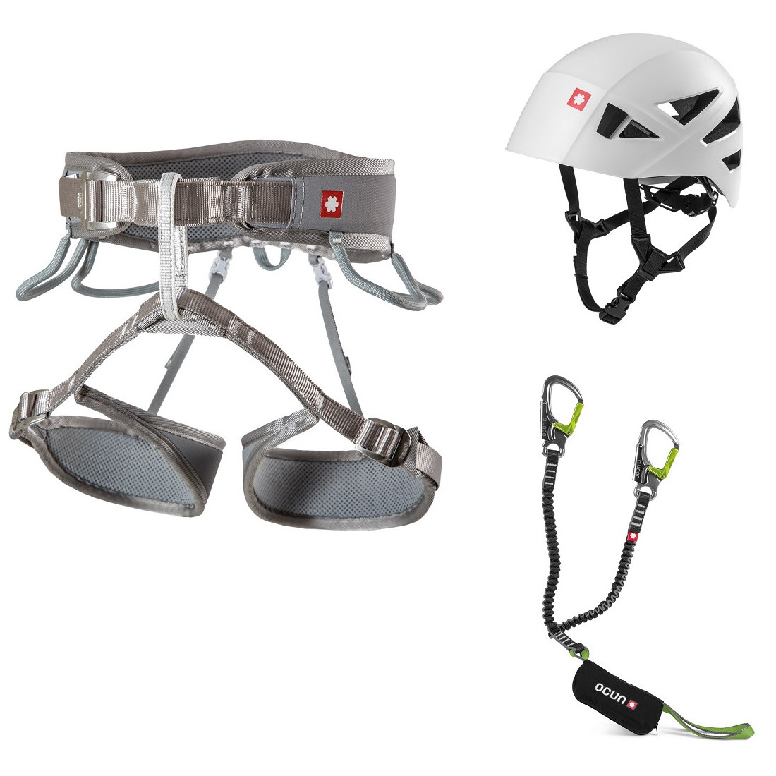 Zestaw Ferratowy Ocún Via Ferrata Twist Shard Set Rozmiar: M-XL / Kolor: szary