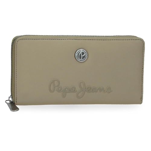 Pepe Jeans Corin Portfel na karty Zielony 19,5x10x2 cms Poliester i PU by Joumma Bags, Zielony, Talla única, Portfel z wizytówką