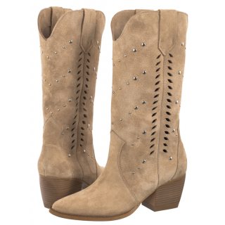 Kowbojki Beżowe B9583-R28-000-000-D64 (CI761-a) Carinii