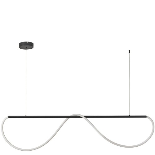 Meleca lampa wisząca (z pilotem) 1xLED/36W czarna LP-2345/1P M BK