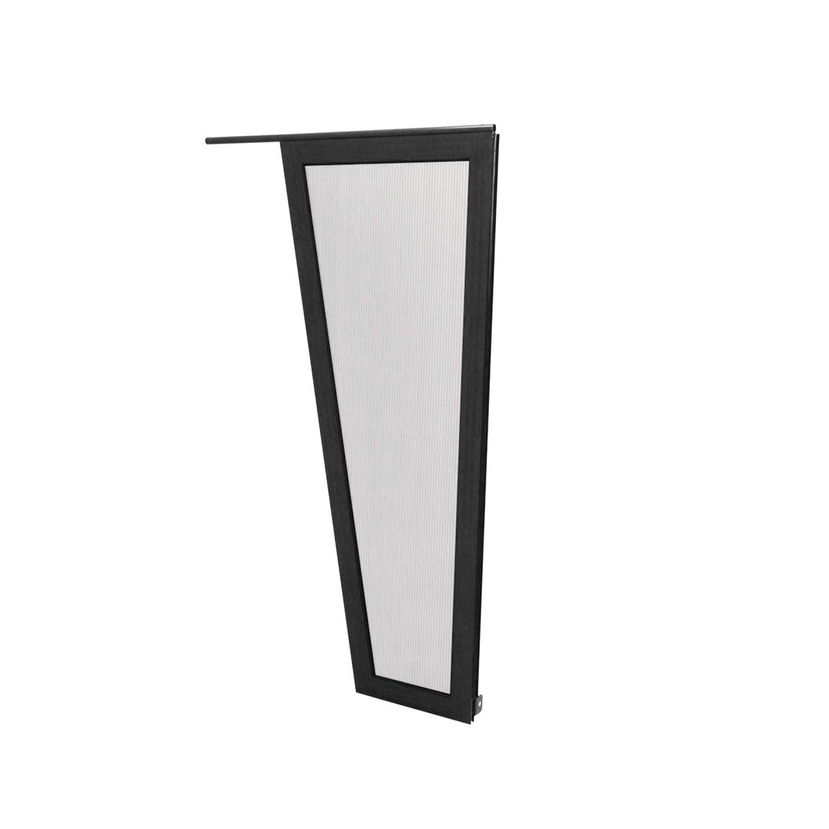 Ściana boczna antracytowa 130x53x30 cm do daszka łukowego 75 cm Robelit 5905725047000