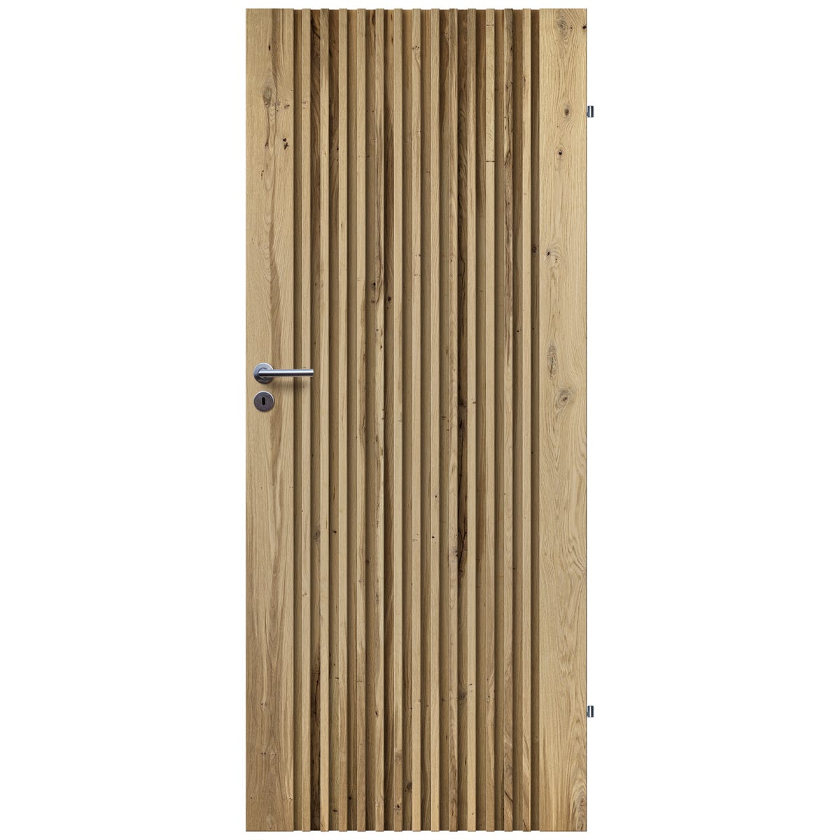 Drzwi wewnętrzne drewniane pełne Lamello Modern 01 dąb belkowany 80 prawe Artens 5905172794144